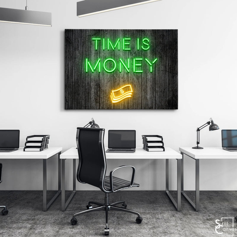 Time is Money Canvas schilderij