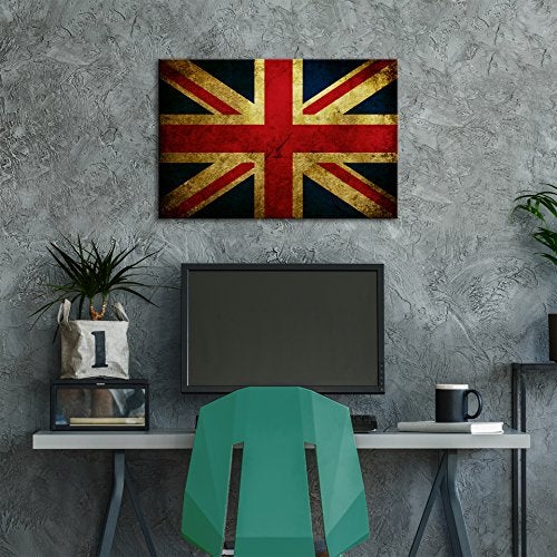 Union Jack Framed Canvas schilderij Print