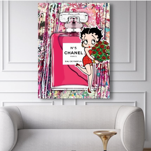 Eau de Betty B Canvas schilderij