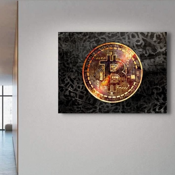 The Bitcoin Canvas schilderij