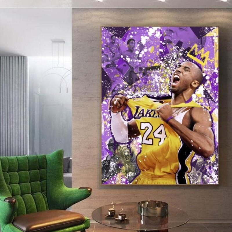 Kobe The King Canvas schilderij