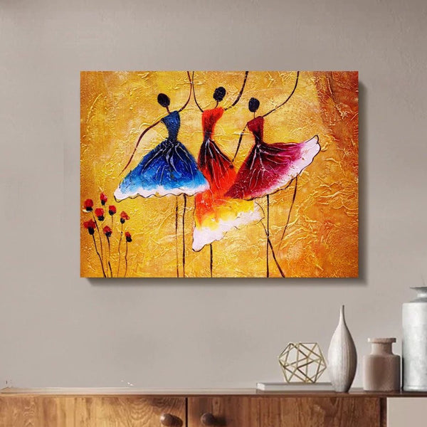 The Flower Girls Canvas schilderij