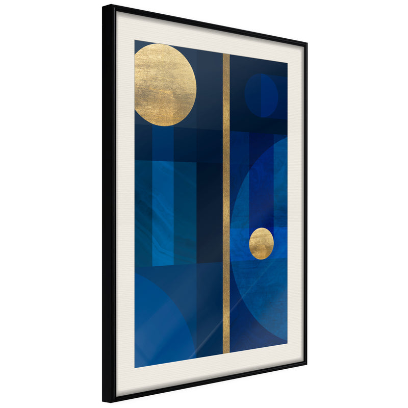 Poster - Two Moons  - zwart passepartout