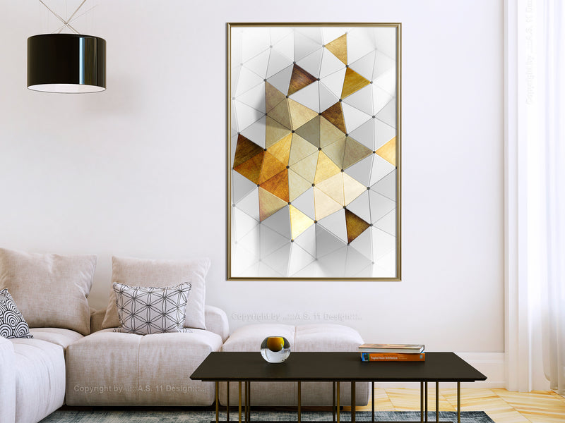 Poster - Gold-Plated Enamel  - goud