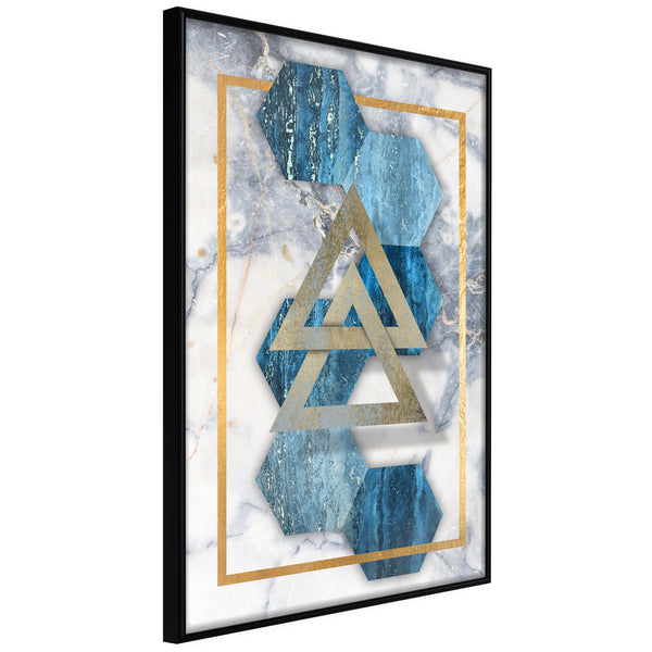 Poster - Marble Composition I  - zwart