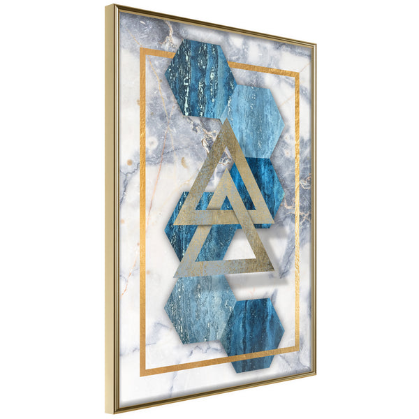 Poster - Marble Composition I  - goud