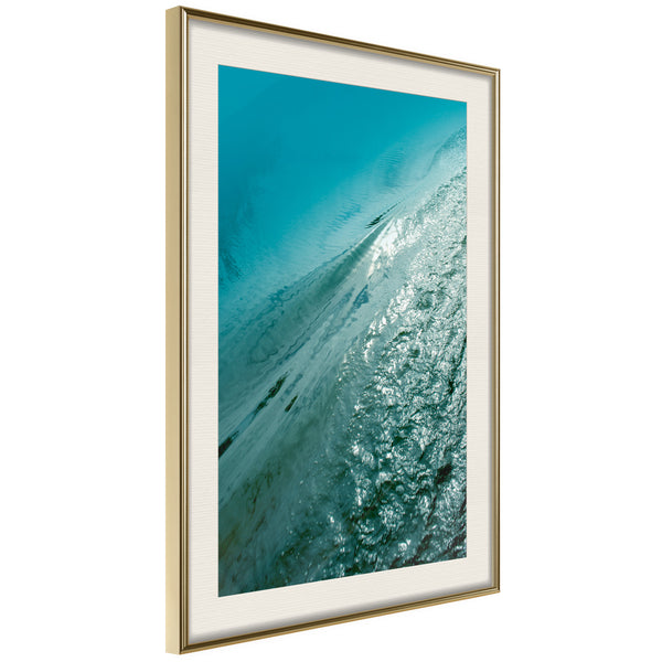 Poster - Depth of the Ocean  - goud passepartout