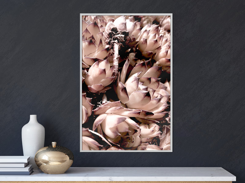 Poster - Autumnal Flowers  - wit