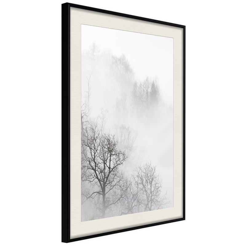 Poster - Zero Visibility  - zwart passepartout