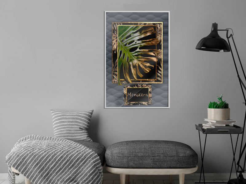 Poster - Monstera in the Frame  - wit