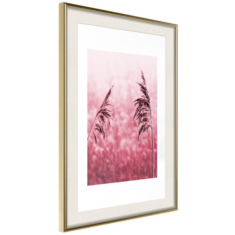 Poster - Amaranth Meadow  - goud passepartout