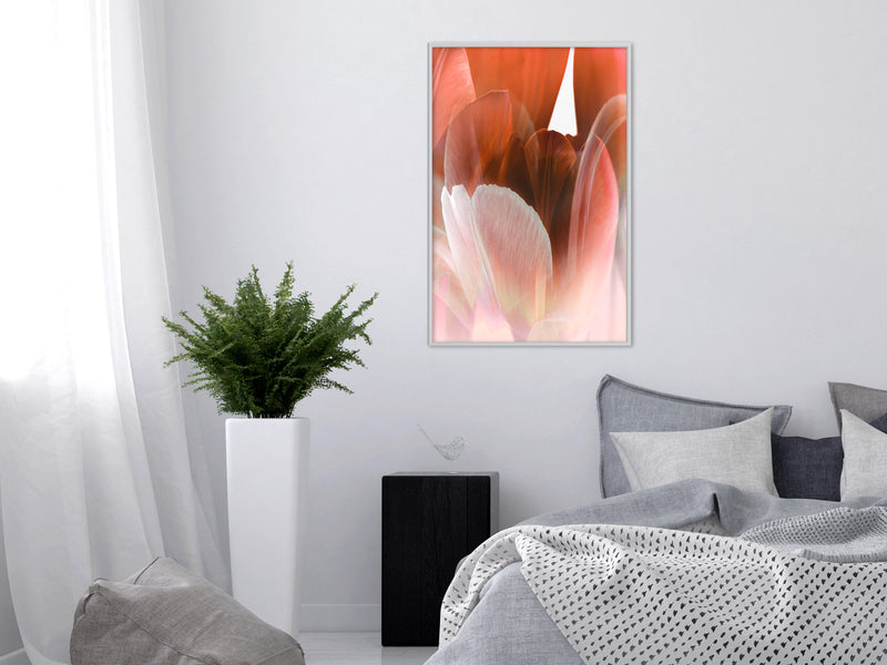 Poster - Tulip Petals  - wit