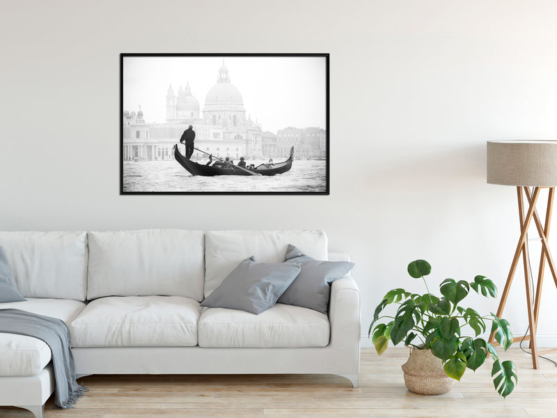 Poster - Symbols of Venice  - zwart