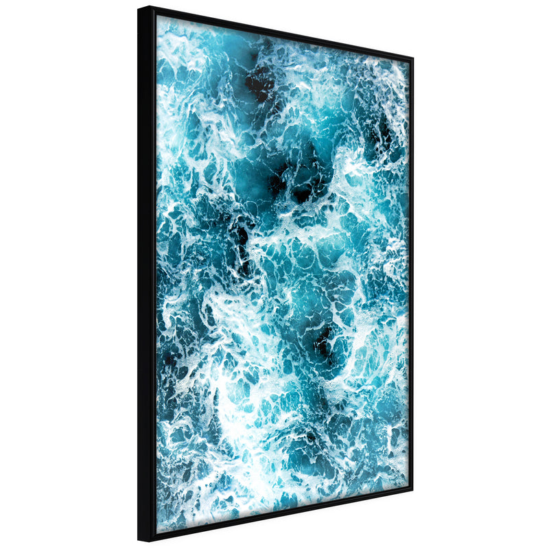 Poster - Sea Foam  - zwart