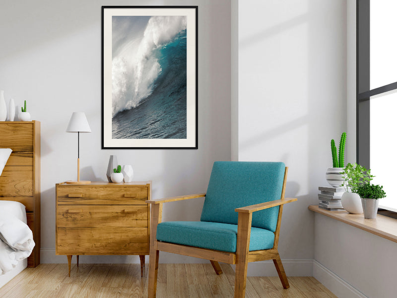 Poster - Power of the Ocean  - zwart passepartout