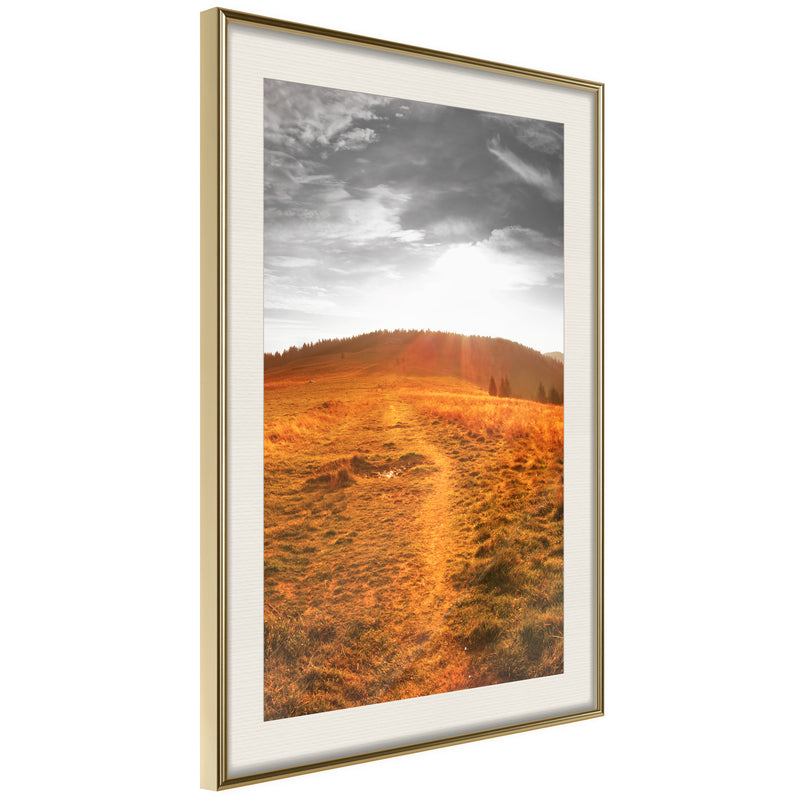 Poster - Prairie  - goud passepartout