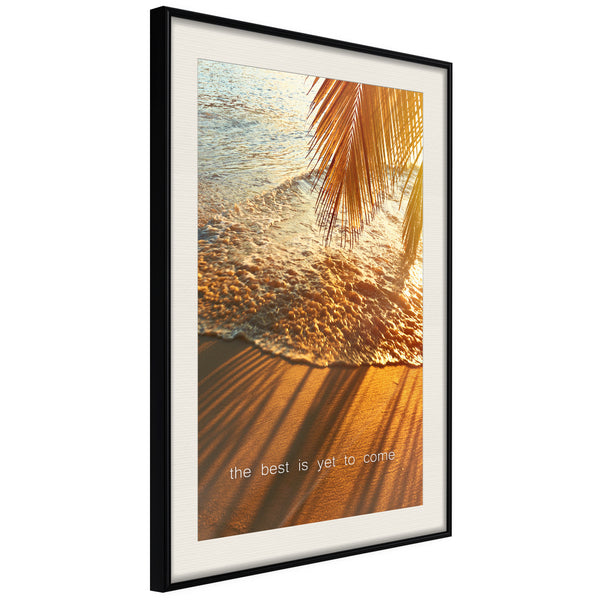 Poster - Beach of Dreams  - zwart passepartout