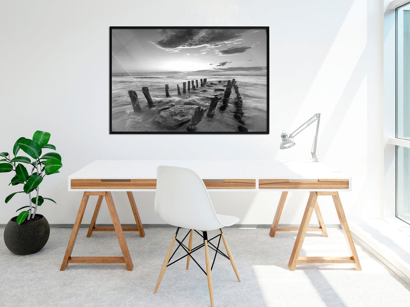 Poster - Old Breakwater  - zwart