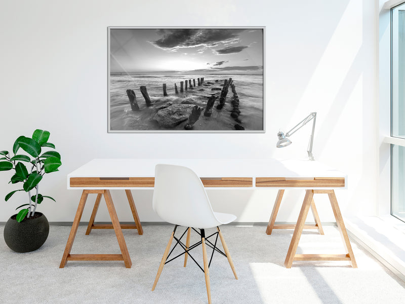 Poster - Old Breakwater  - wit