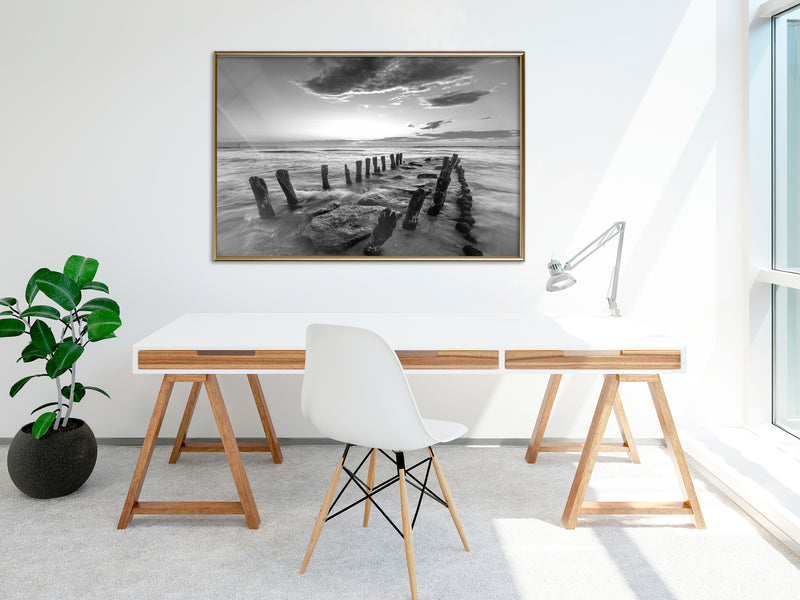 Poster - Old Breakwater  - goud