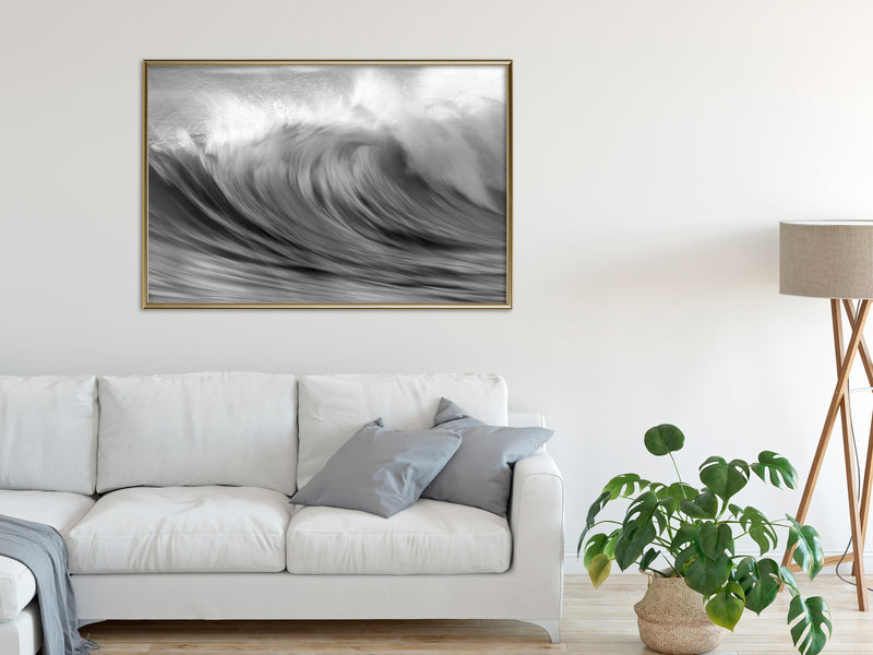 Poster - Big Wave  - goud