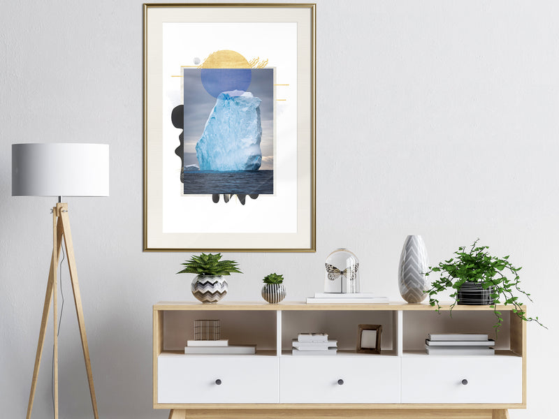 Poster - Tip of the Iceberg  - goud passepartout