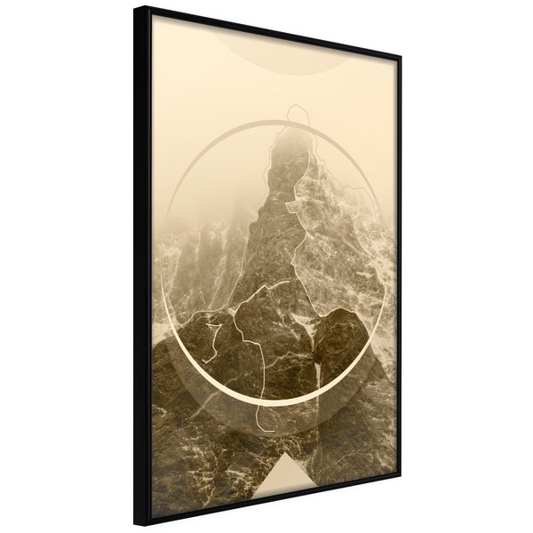 Poster - Unconquered Peak  - zwart