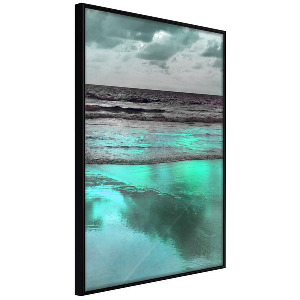 Poster - Iridescent Sea  - zwart