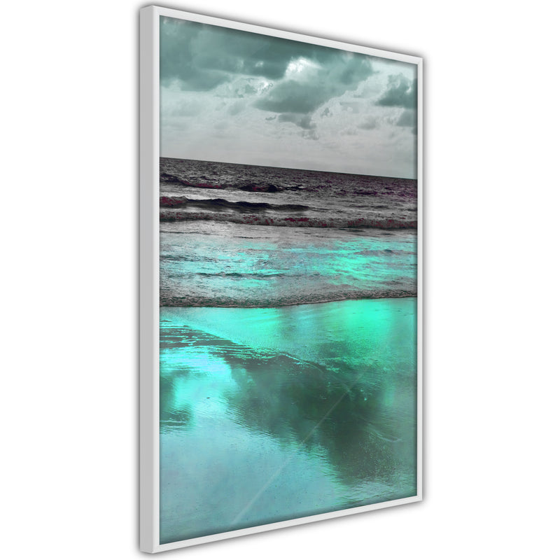 Poster - Iridescent Sea  - wit