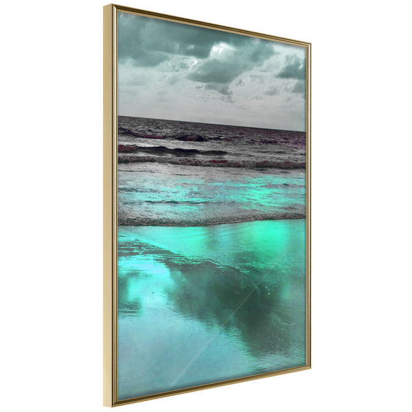 Poster - Iridescent Sea  - goud