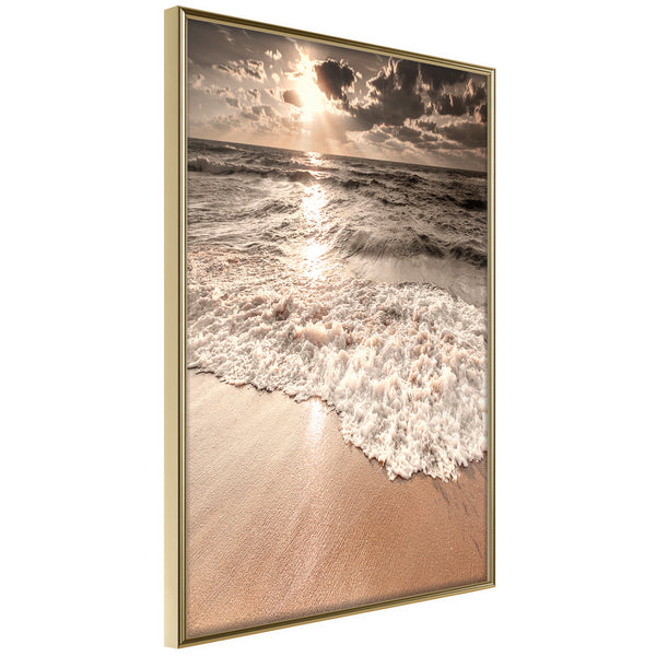 Poster - Beach of Memories  - goud