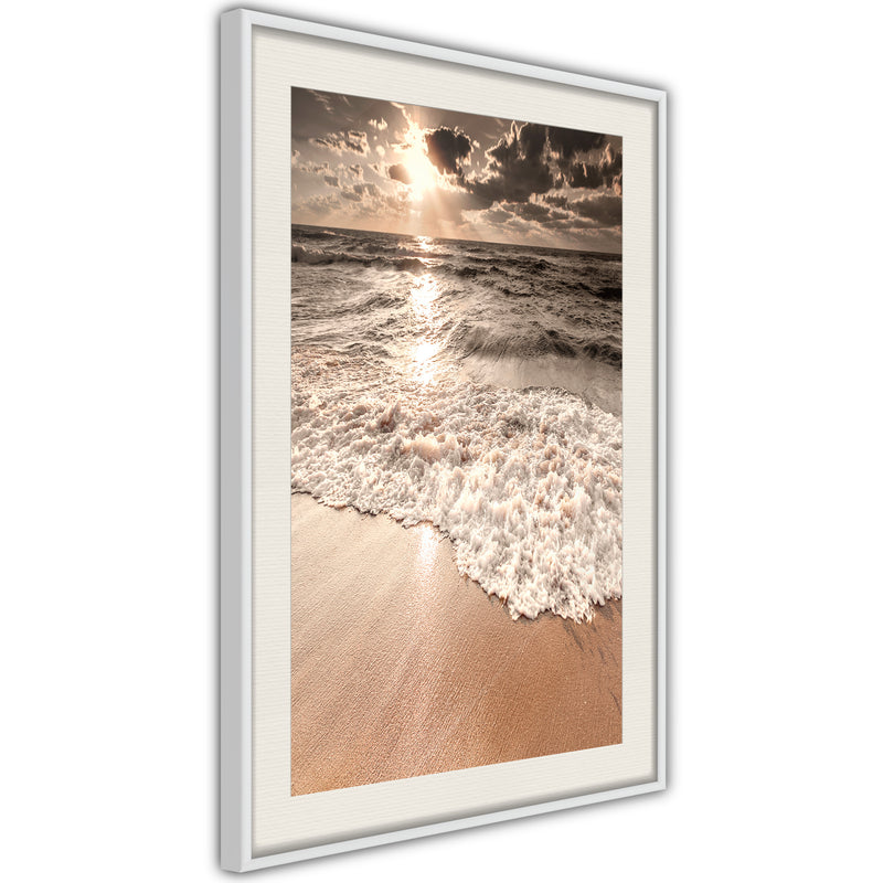 Poster - Beach of Memories  - wit passepartout