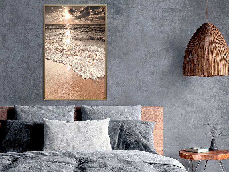 Poster - Beach of Memories  - goud