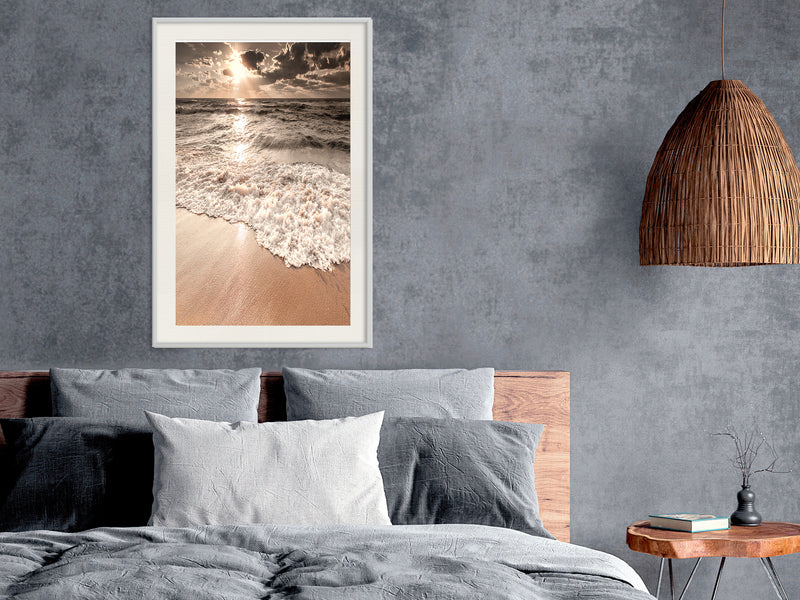 Poster - Beach of Memories  - wit passepartout