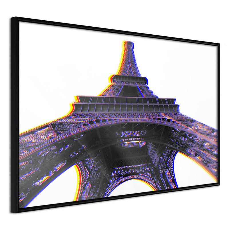 Poster - Symbol of Paris (Purple)  - zwart