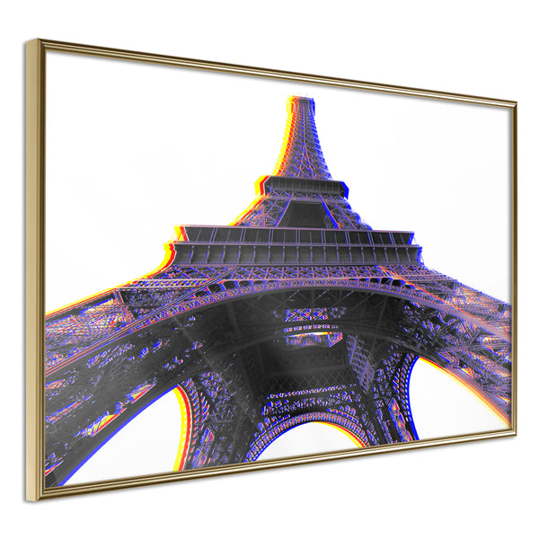 Poster - Symbol of Paris (Purple)  - goud