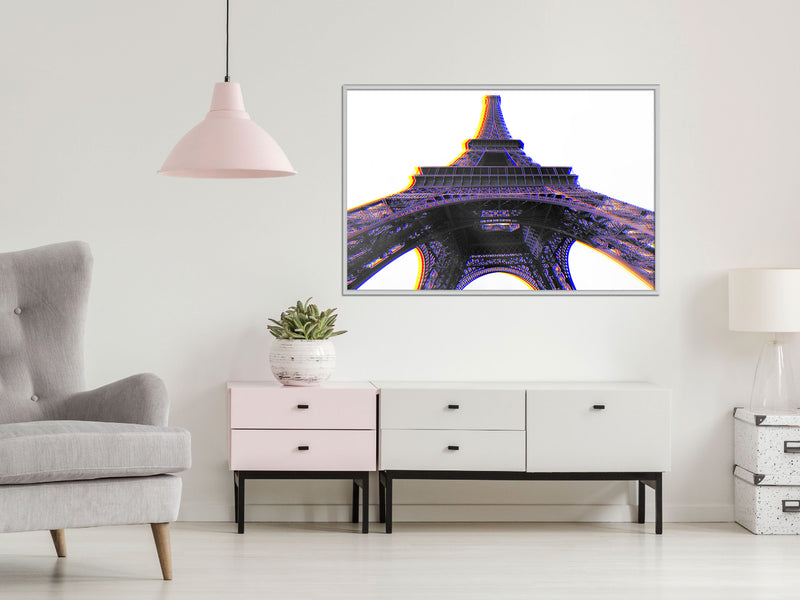 Poster - Symbol of Paris (Purple)  - wit