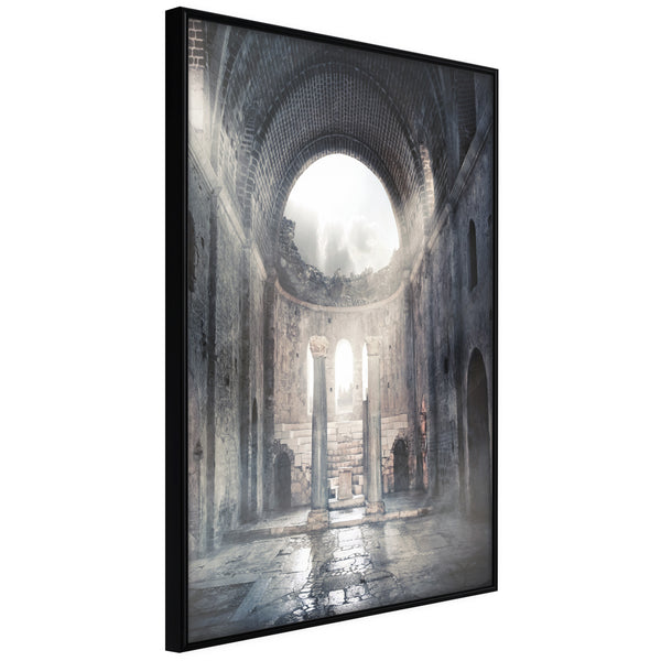 Poster - Ruins of a Cathedral  - zwart