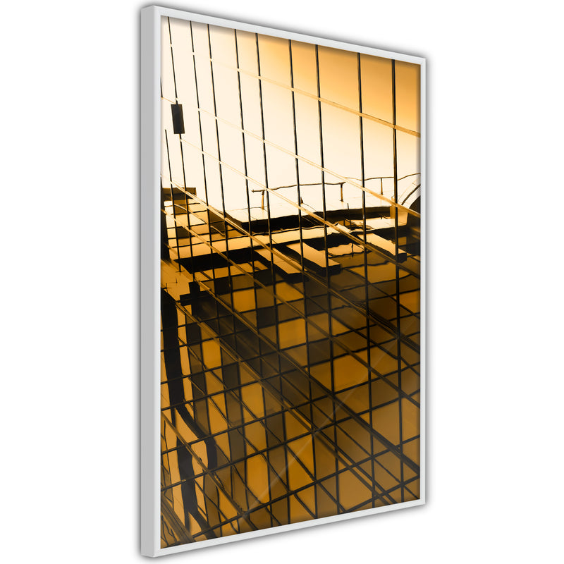 Poster - Steel and Glass (Yellow)  - wit