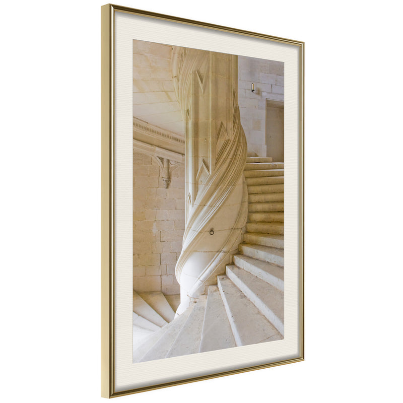 Poster - Winding Entrance  - goud passepartout