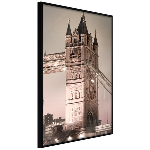 Poster - Symbol of London  - zwart