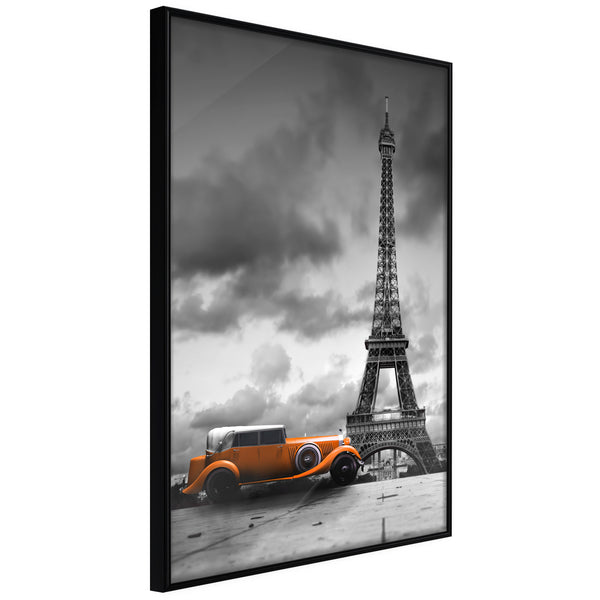 Poster - Under the Eiffel Tower  - zwart