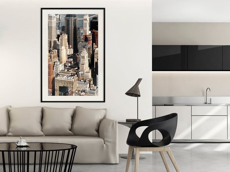 Poster - Urban Life  - zwart passepartout