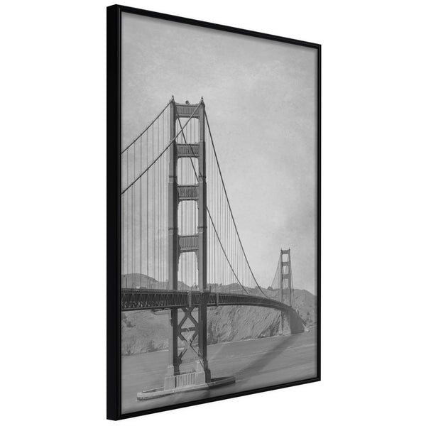 Poster - Bridge in San Francisco II  - zwart