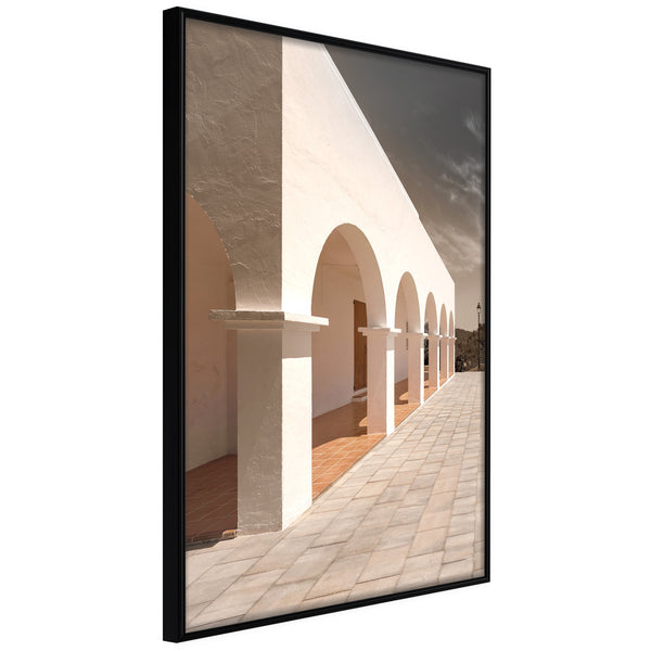 Poster - Sunny Colonnade  - zwart