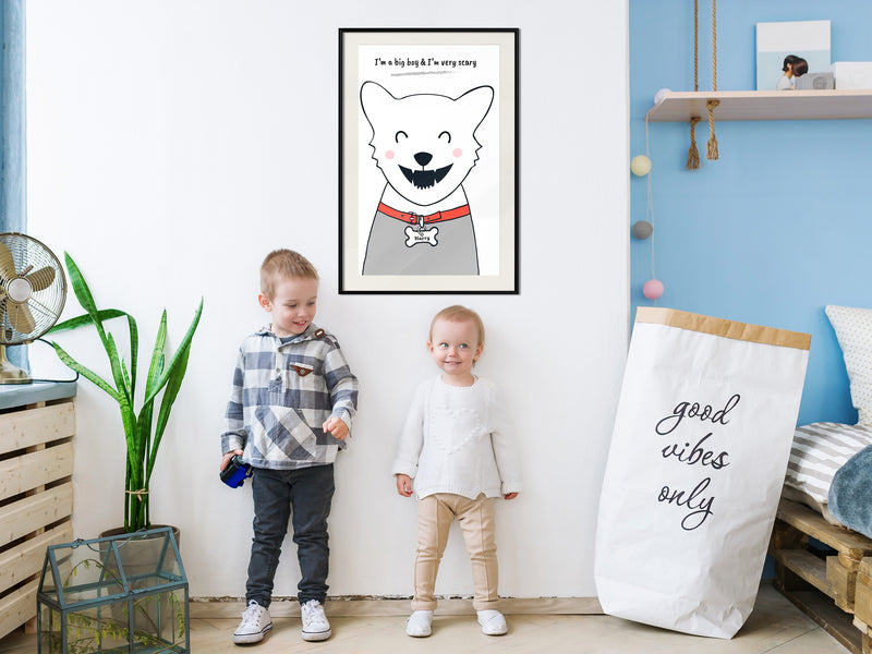 Poster - Pure Happiness  - zwart passepartout