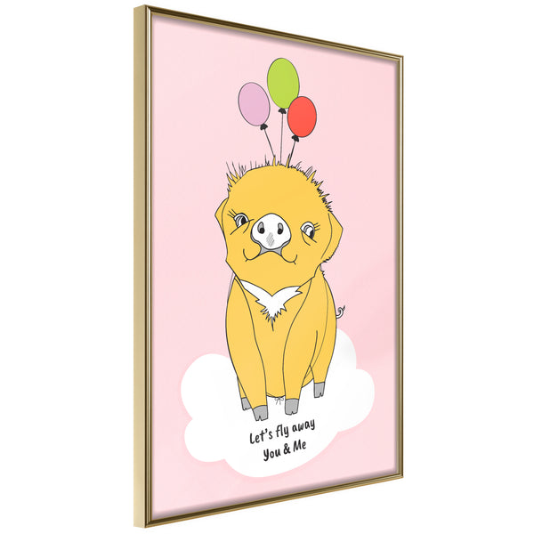 Poster - Birthday Wish  - goud