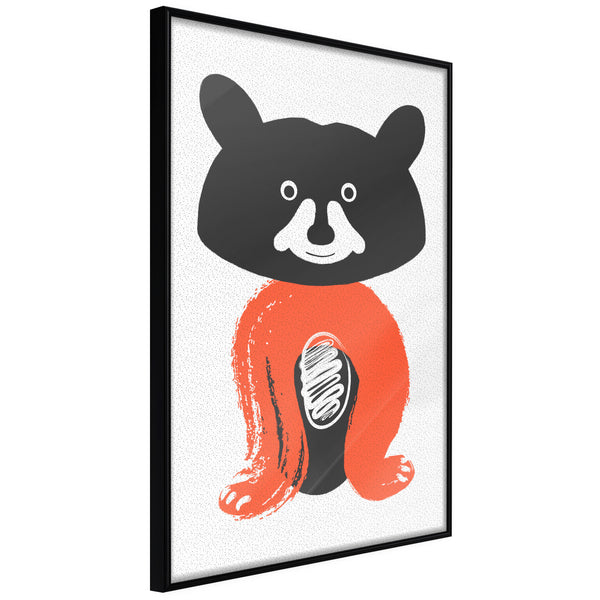 Poster - Little Bear  - zwart