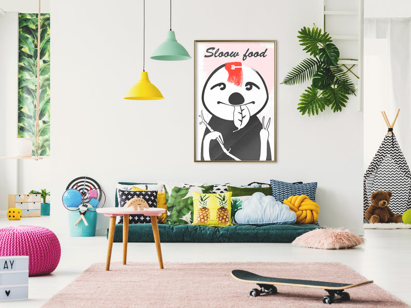 Poster - Sloth's Favourite Food   - goud