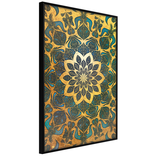 Poster - Oriental Glow  - zwart